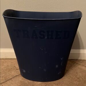 Target Dark Blue Plastic Trash Can